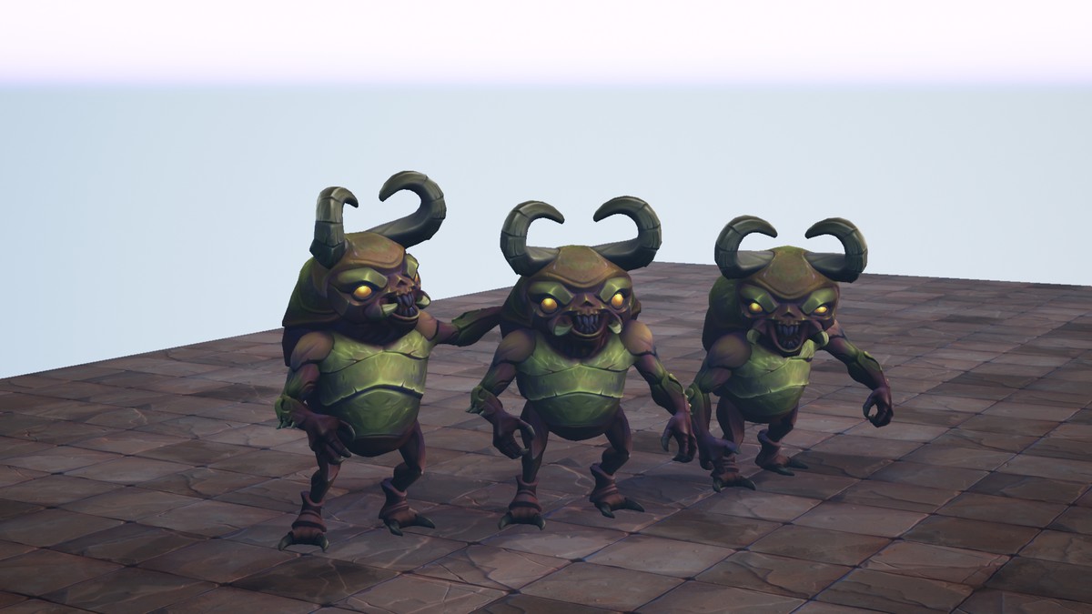 Stylized Fantasy Humanoid Scarab