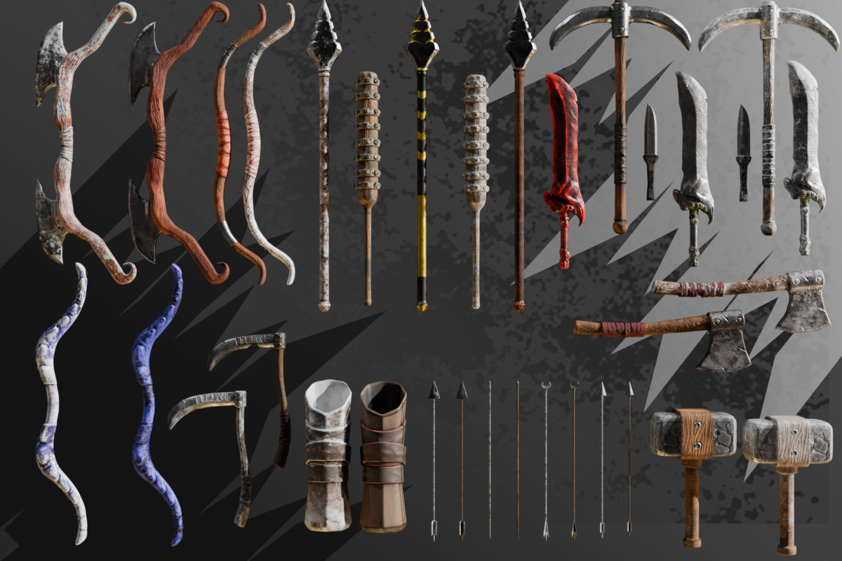 Medieval Fantasy Weapons Pack – Melee & Ranged