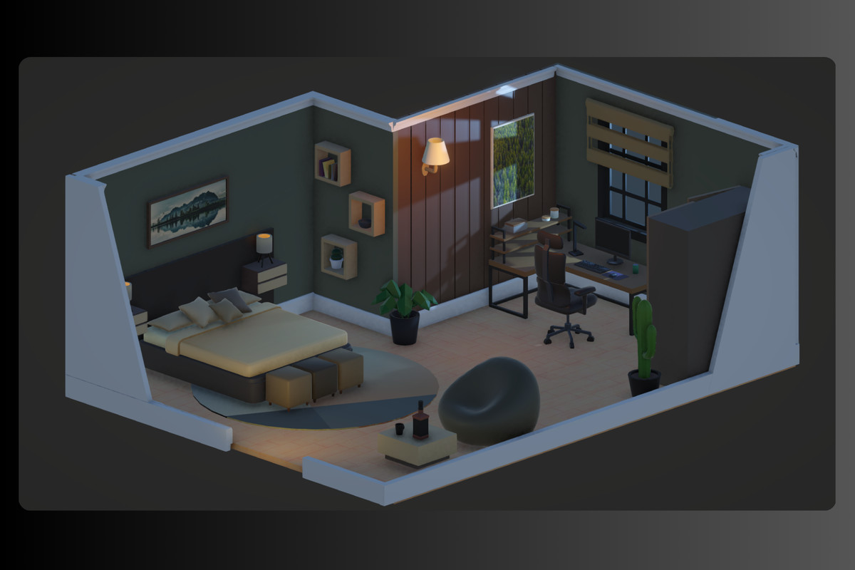 Low Poly Interior Houses – Modular Home Assets Pack