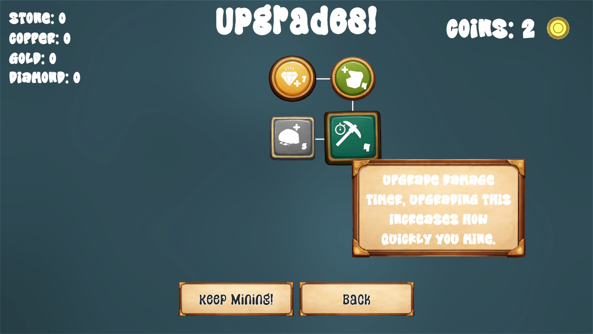 Incremental Node Mining 2D Template Full Game Example