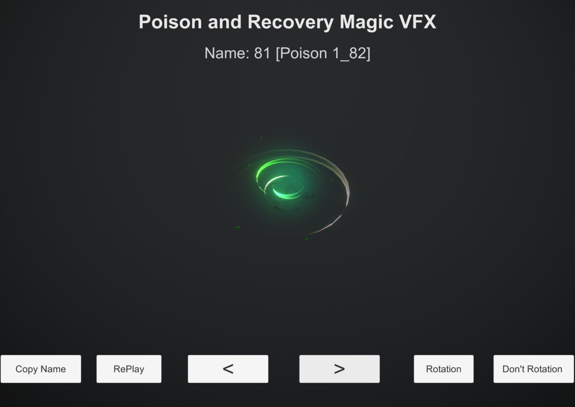 Poison and Recovery Magic VFX