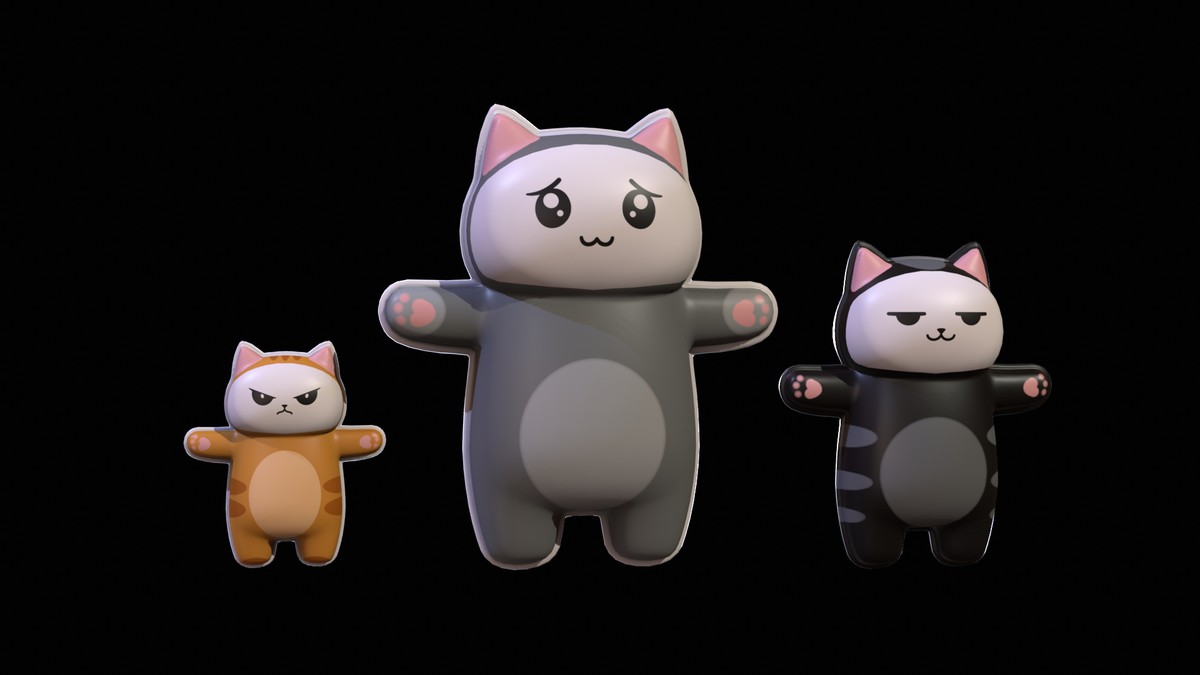 Chibi Carton Cat