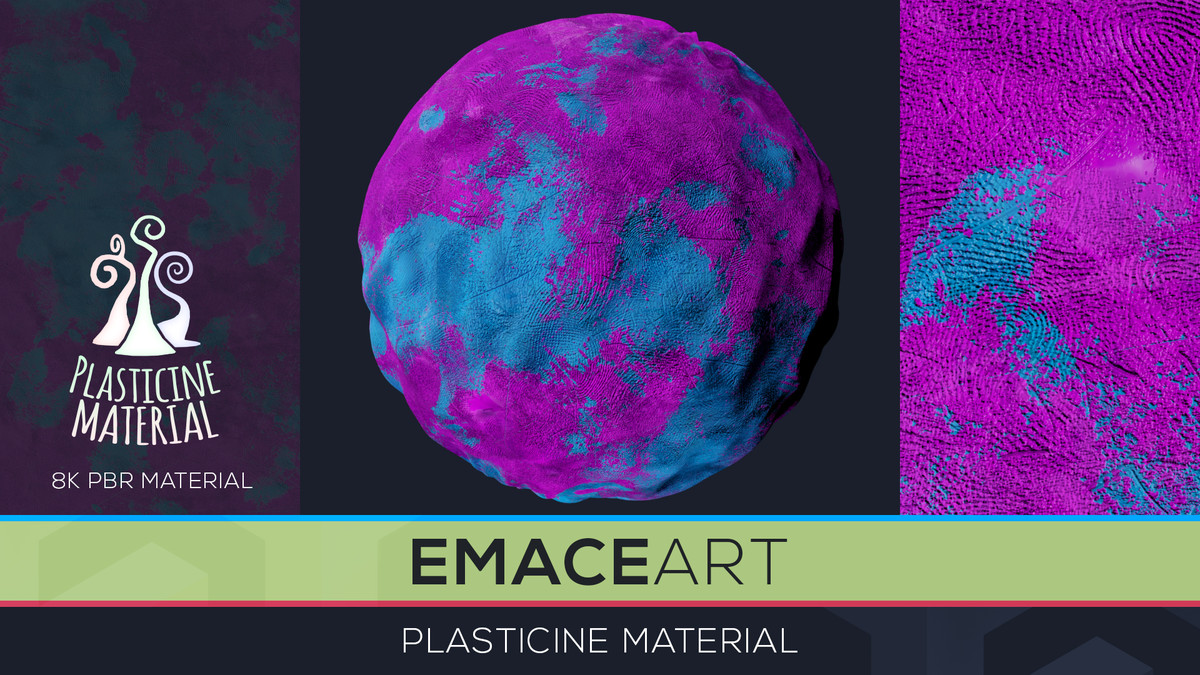 11 URP Stylized Material PBR Texture Pack - MoldWorld Plasticine