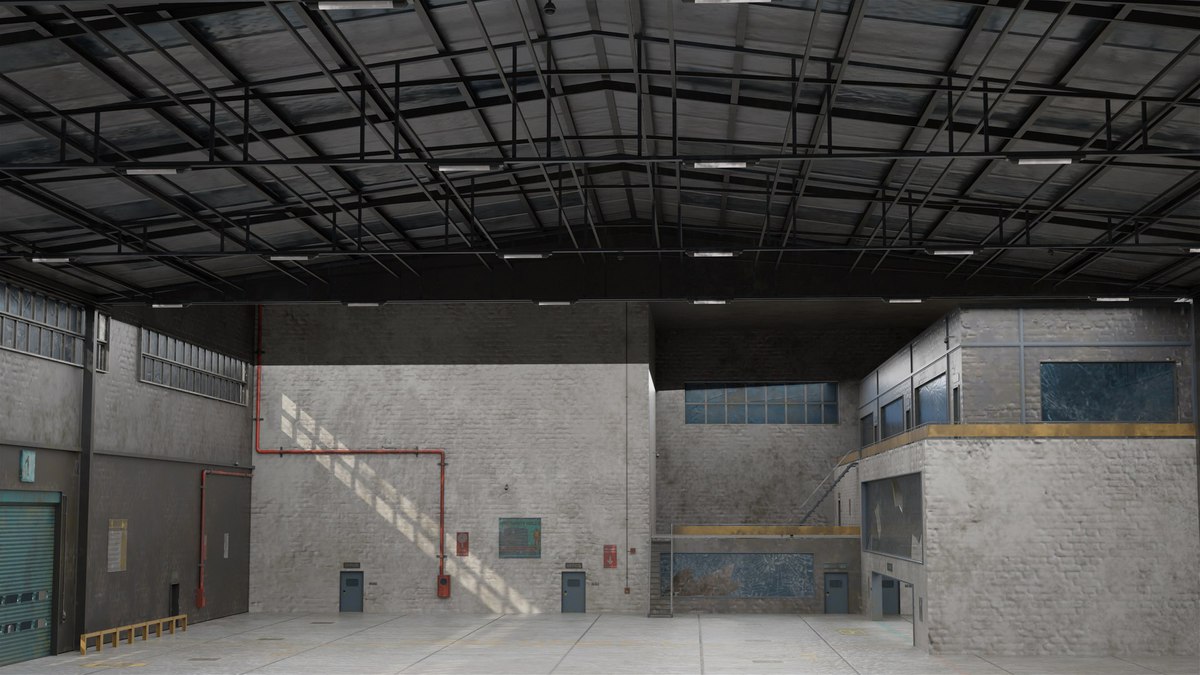 Old Abandoned Warehouse Interior And Exterior URP HDRP Textures