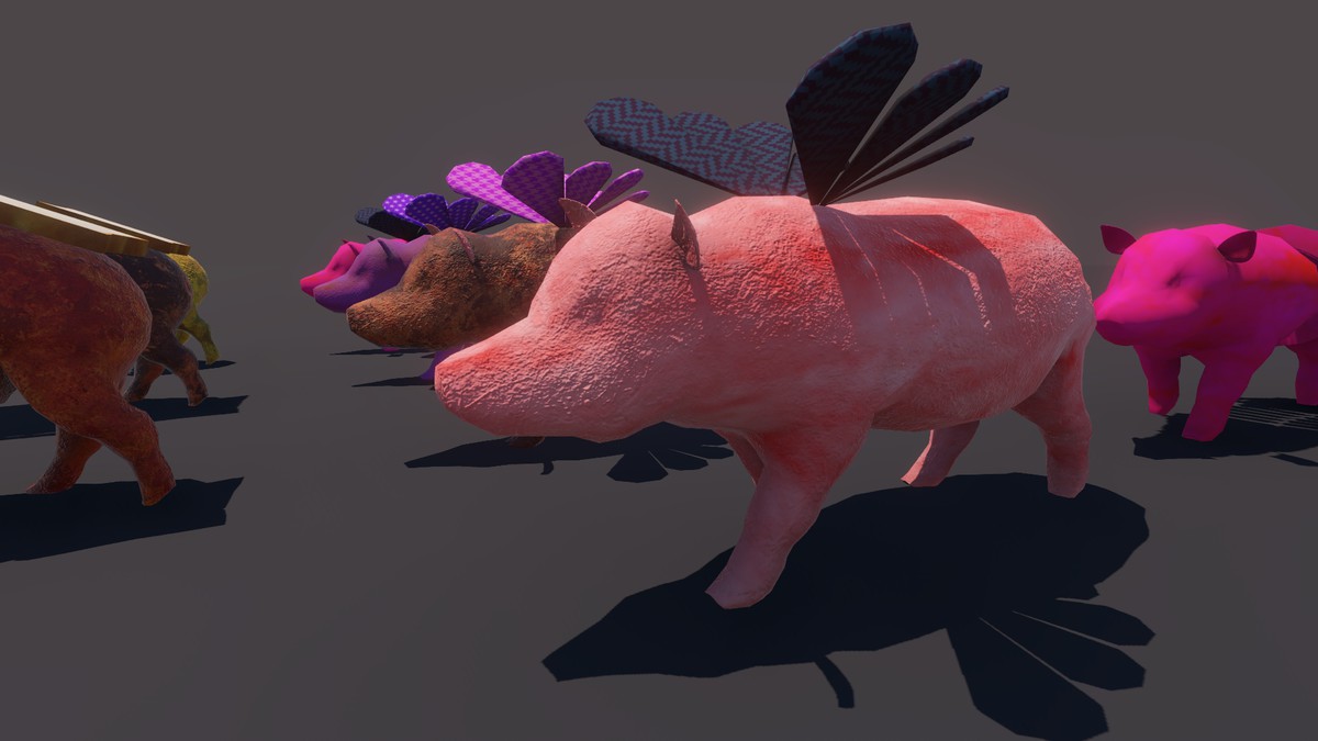 Funny Fried Pig - 3D Character