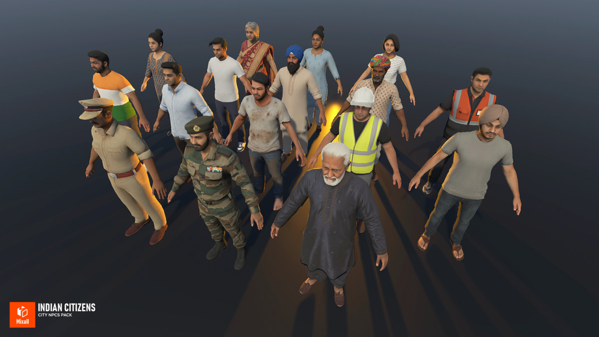 Indian Citizens – City NPCs Pack