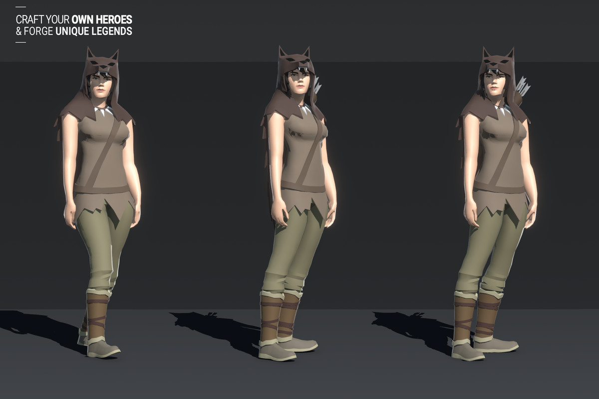 Polyquest Heroes: Warrior I Huntress