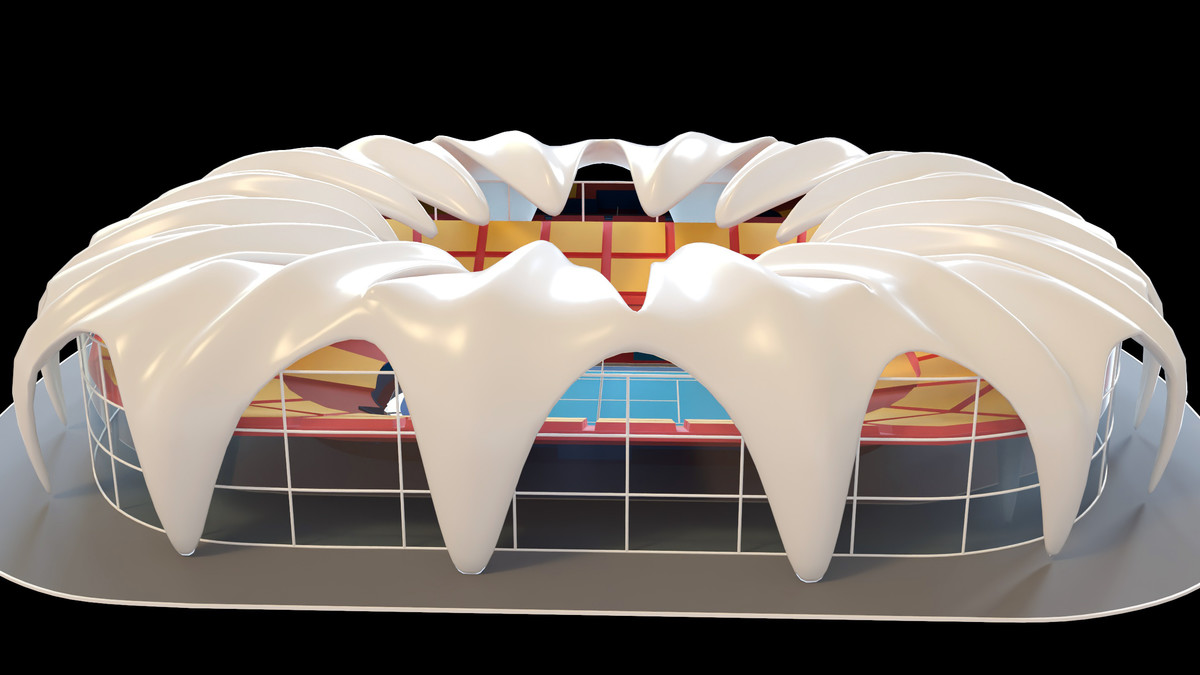 Stylised Sport Stadium Collection - 12 Low Poly Modular 3d Assets