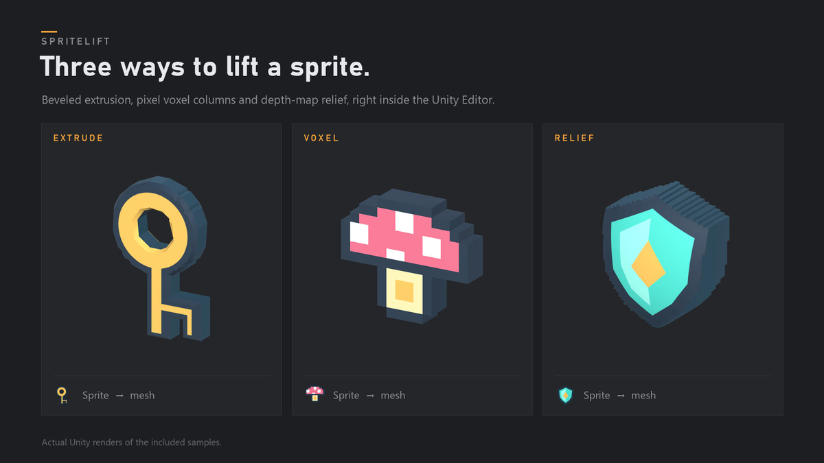 SpriteLift - Sprite to 3D Mesh Builder