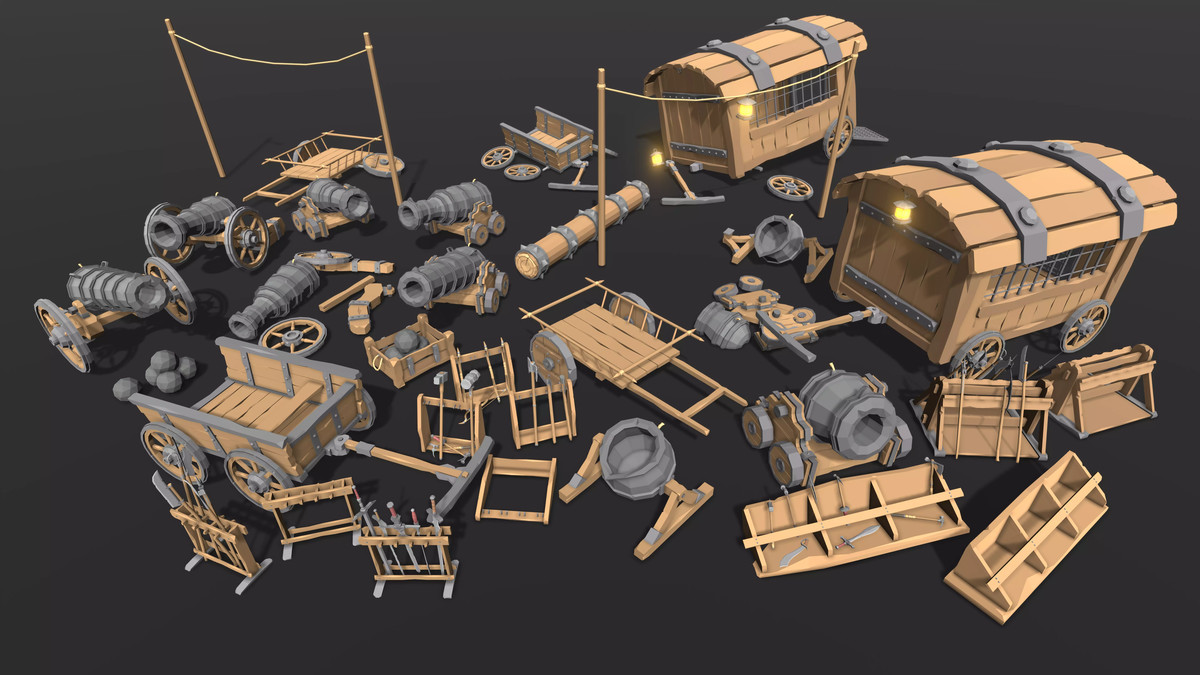 STYLIZED Low Poly Fantasy Bundle Vol. 2