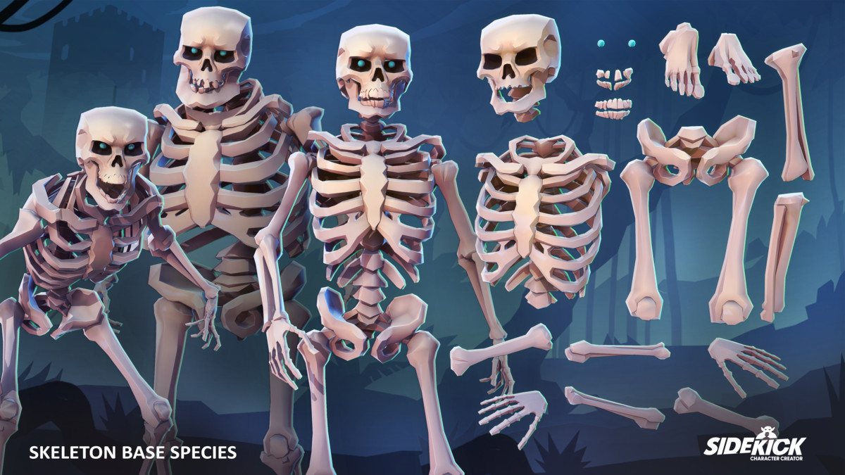 Fantasy Skeletons – Sidekick Modular Characters by Synty