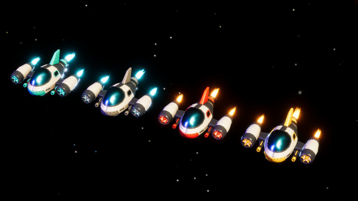 Stylized Spaceship Collection (4 Ships)