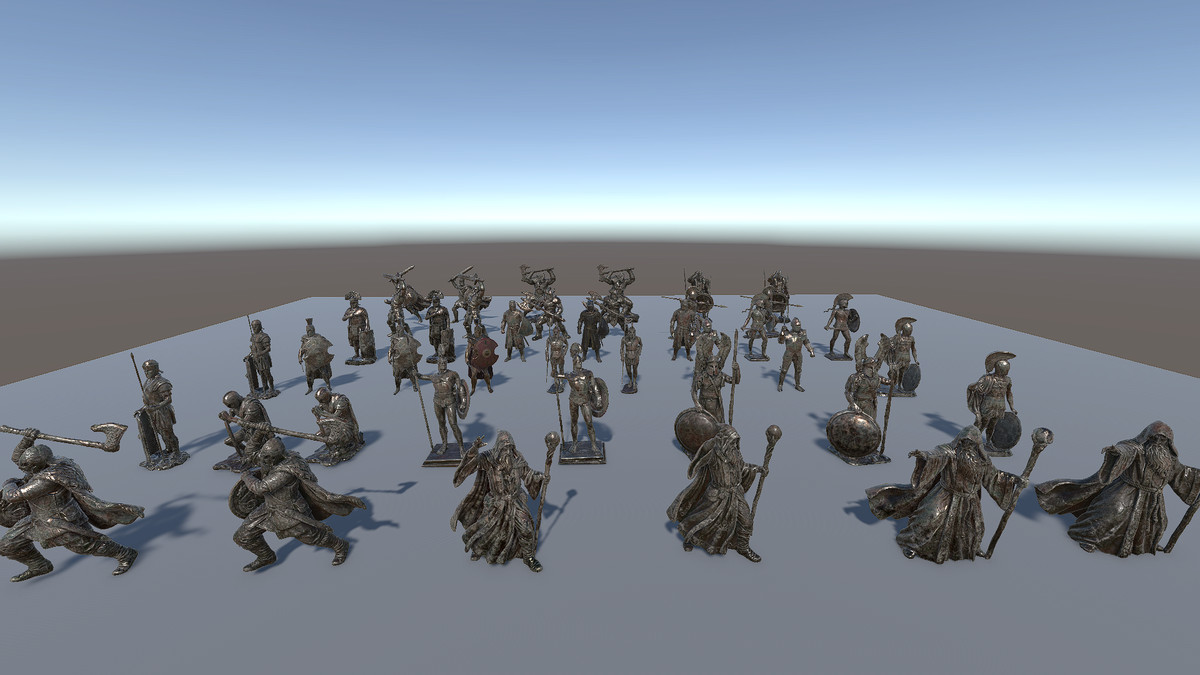 Warrior Statues - Collection (URP)