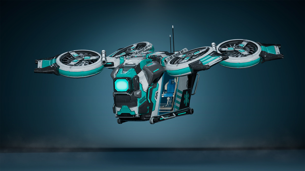 Sci-Fi Medic Helicopter