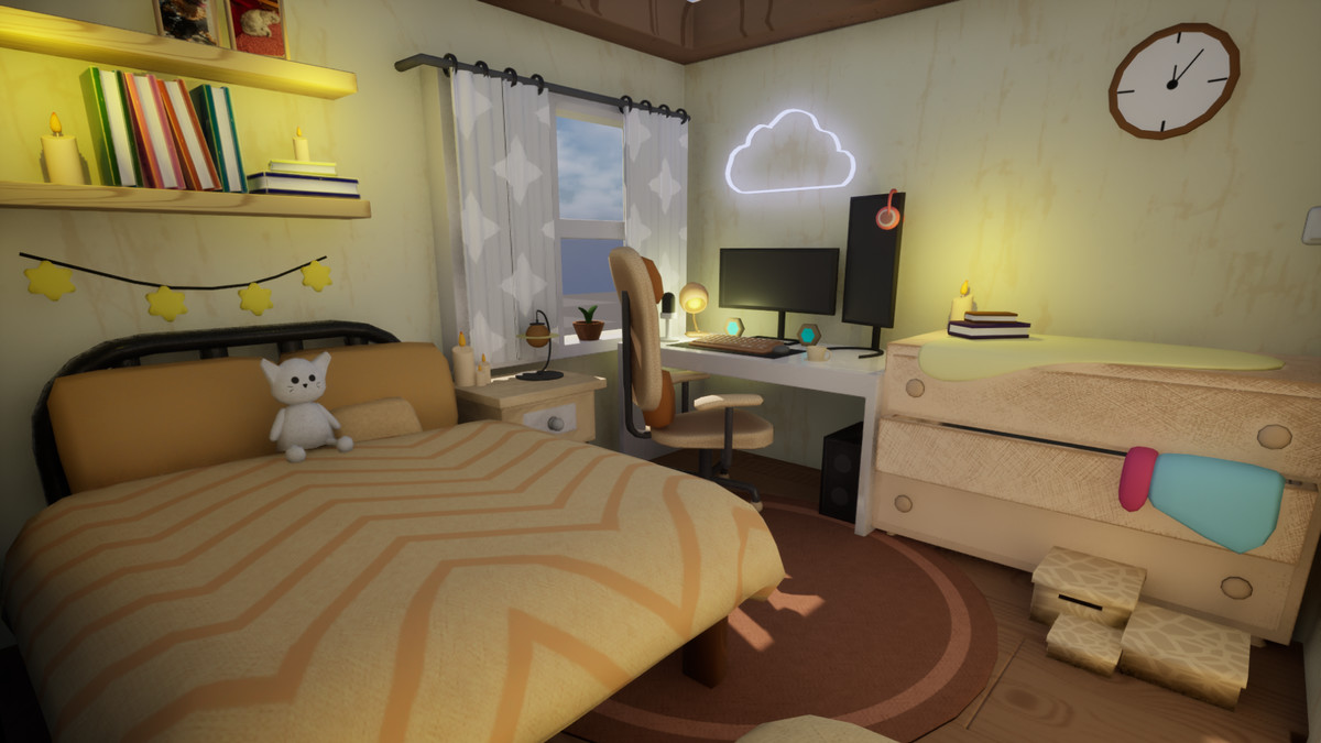 Stylized Gaming Room Environment