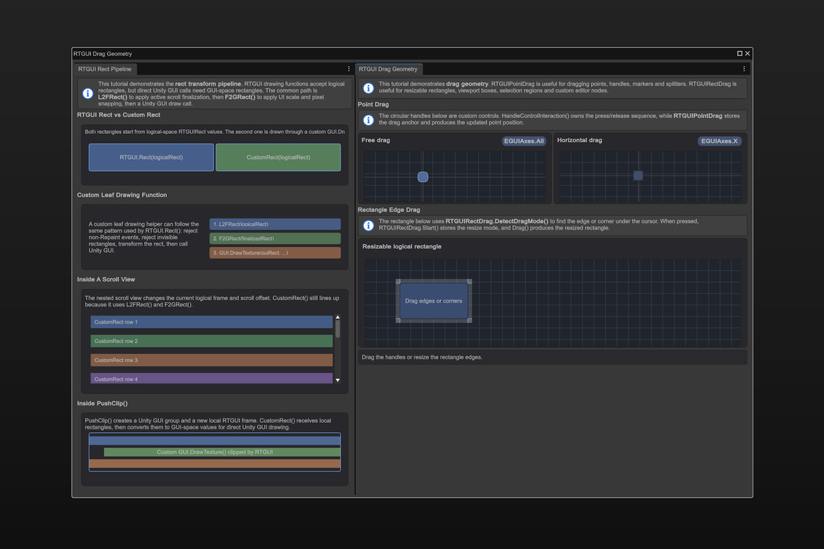 RTGUI - Runtime Tool GUI Framework