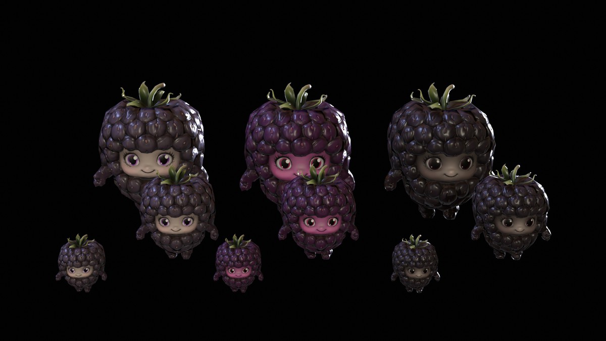 Chibi Fruit Blackberry