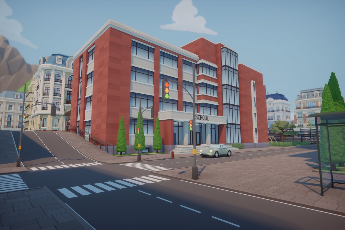 Low Poly Euro City