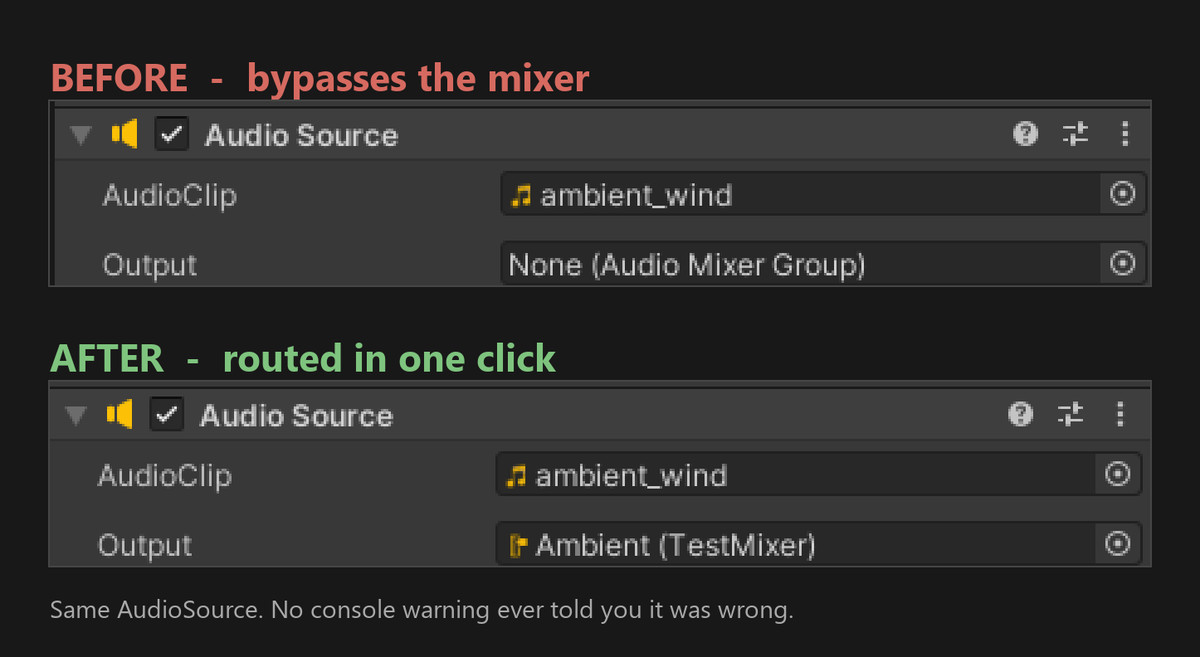 Audio Mixer Output Checker
