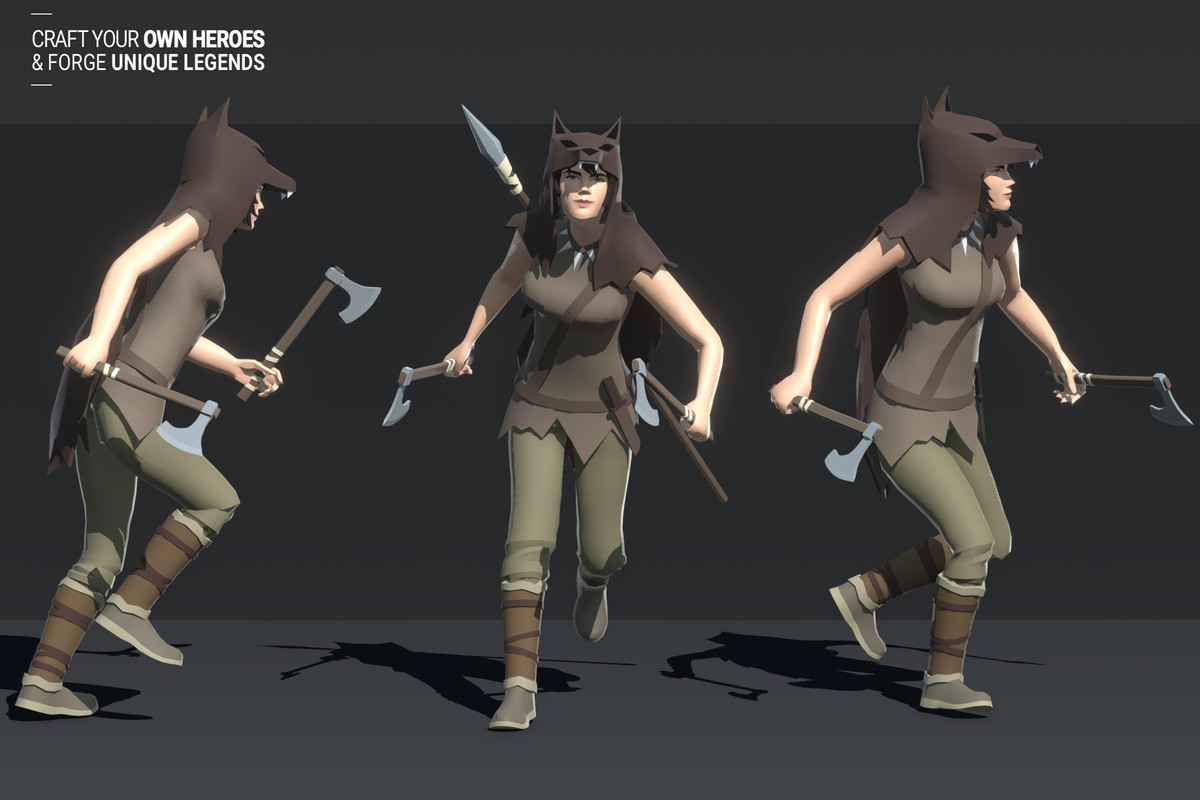 Polyquest Heroes: Warrior I Huntress