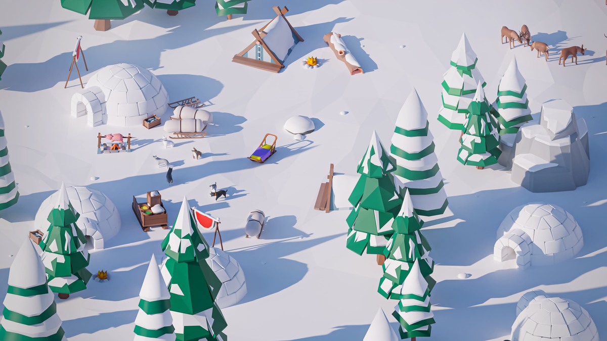 Arctic - Low Poly 3D Models Pack
