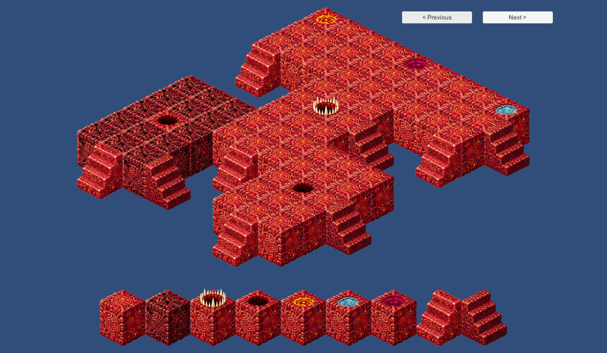 2D Isometric Modular Tileset – Flesh, Blood & Skull