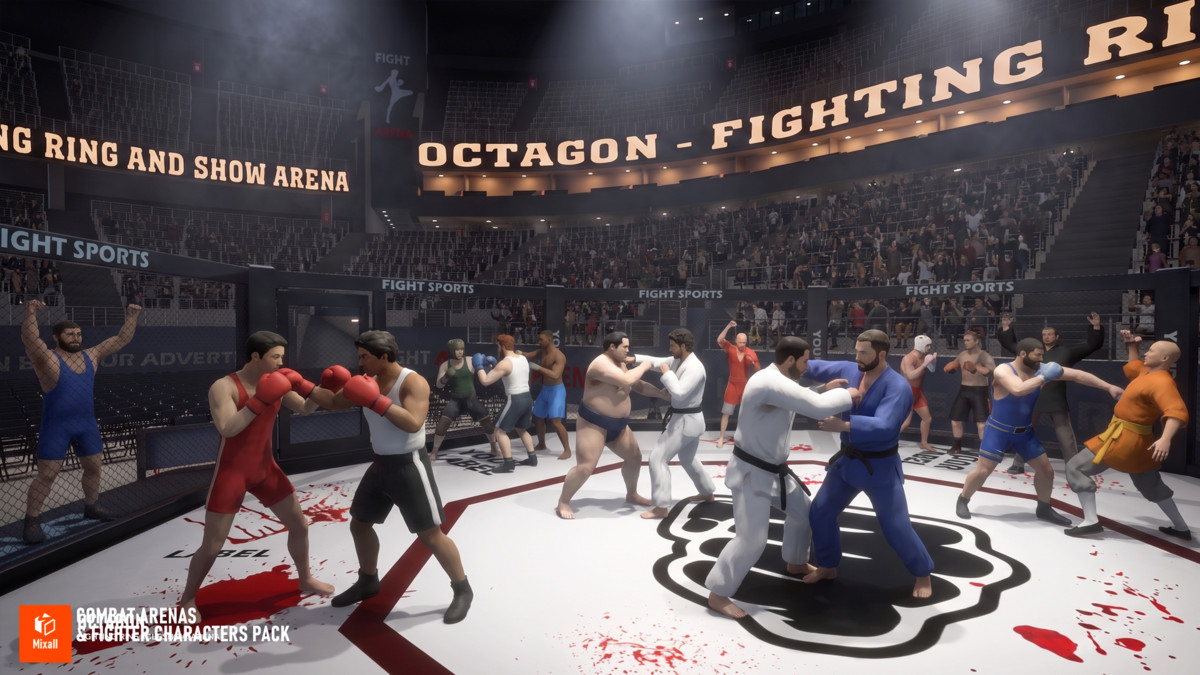 Combat Arenas & Fighter Characters Pack