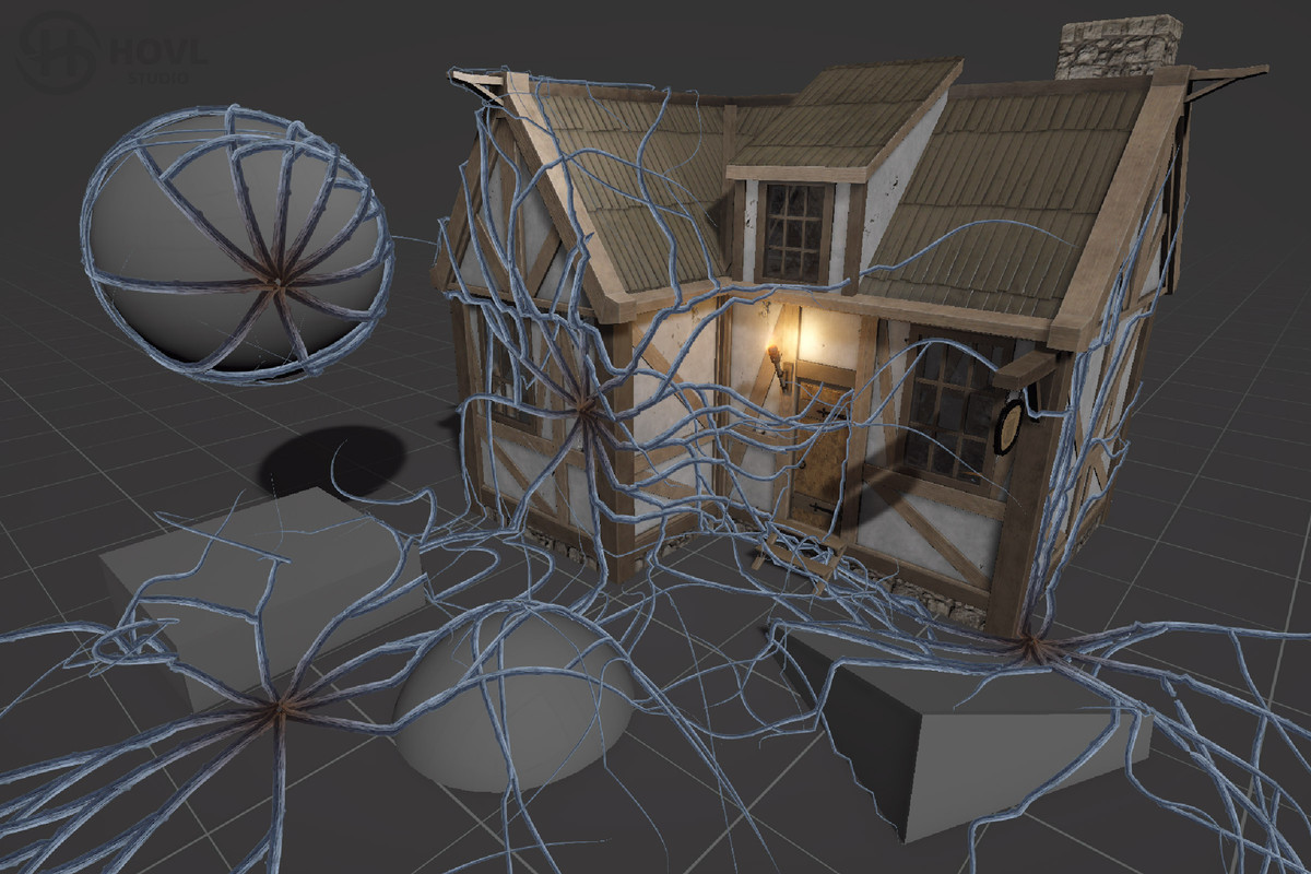 Particles roots & vine system