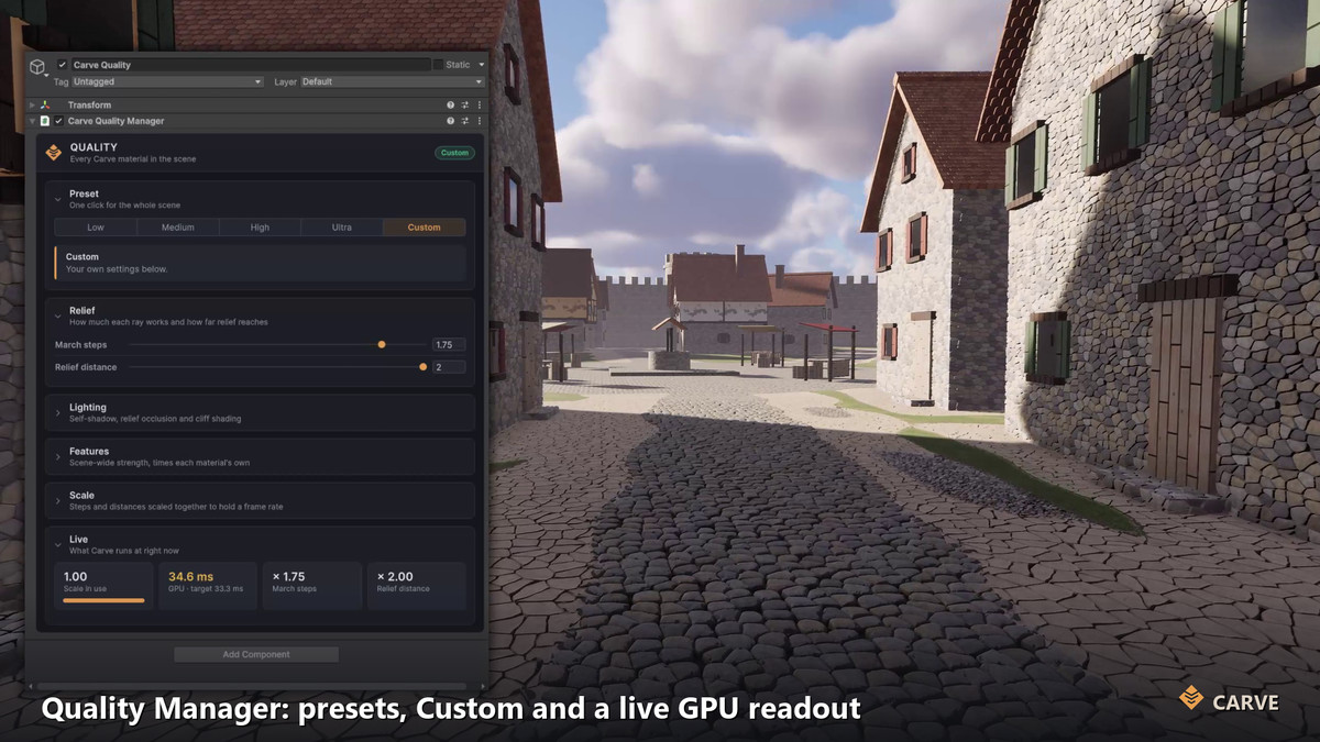 Carve – Silhouette Parallax Occlusion Mapping for HDRP & URP