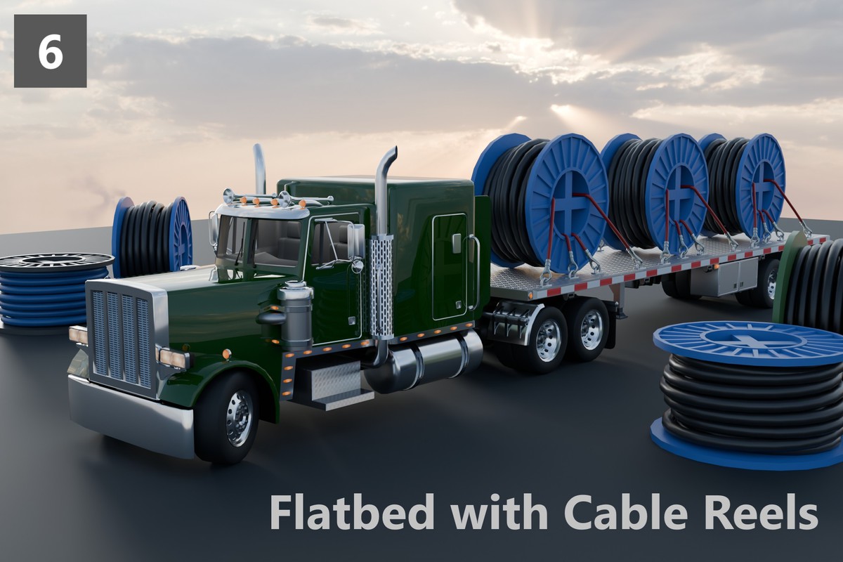 Realistic American Semi Truck Collection – 7 in 1 Pack