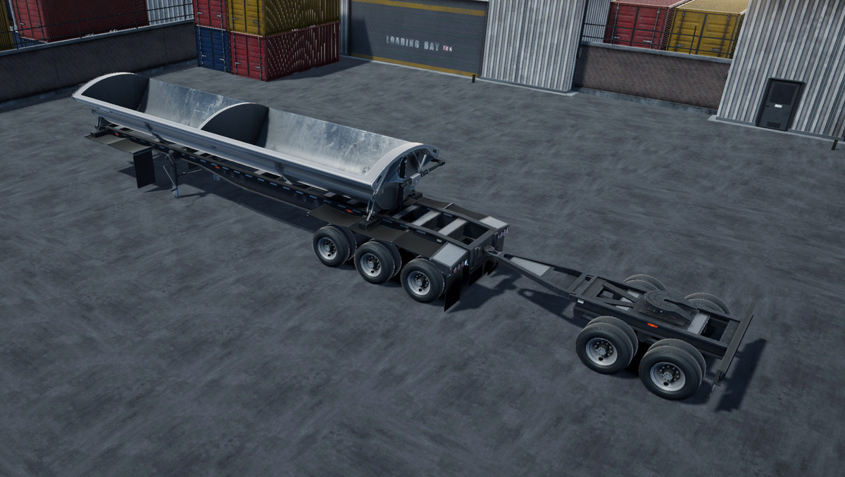 80s cabover sidedump trailer