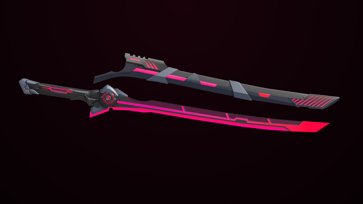 Sci Fi Sword 10 Red URP HDRP Textures