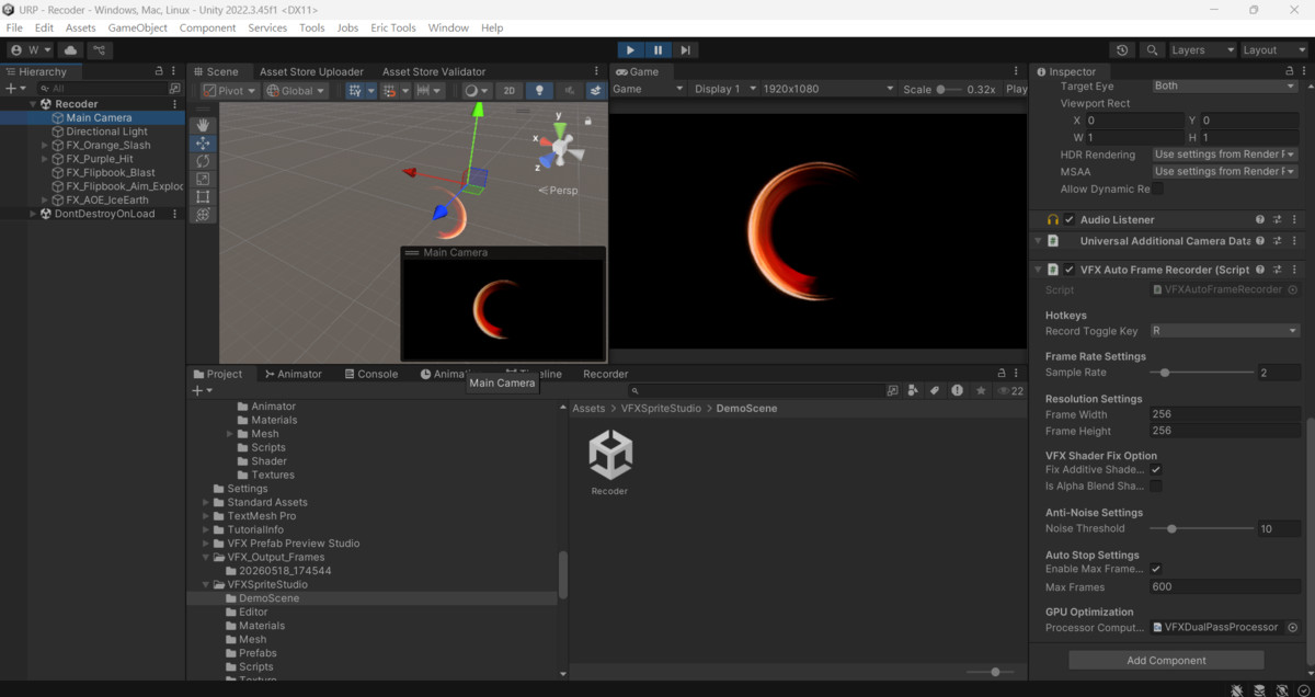 VFX Sprite Studio - Record, Remove Background & Generate Sprite Sheets