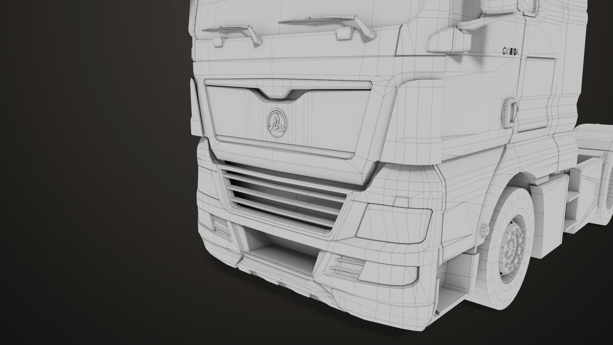 Heavy Truck 04 Chassis Yellow