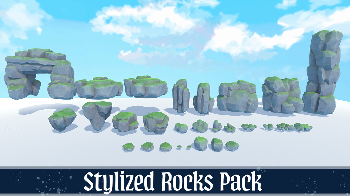 Stylized Rocks and Cliffs Pack