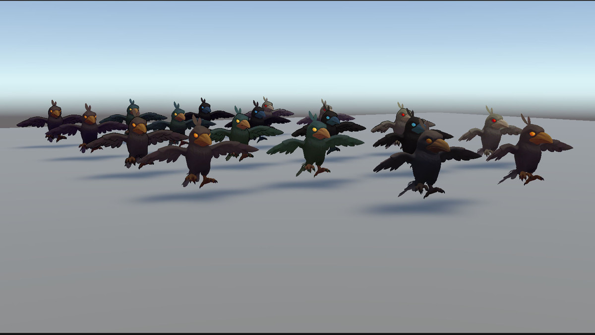 Animated Stylized Crow