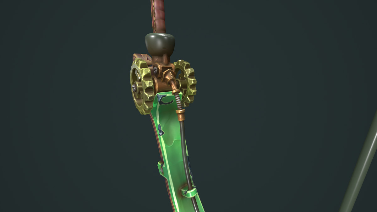 Steampunk bow quiver arrow