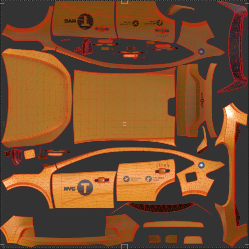 Yellow SUV taxi