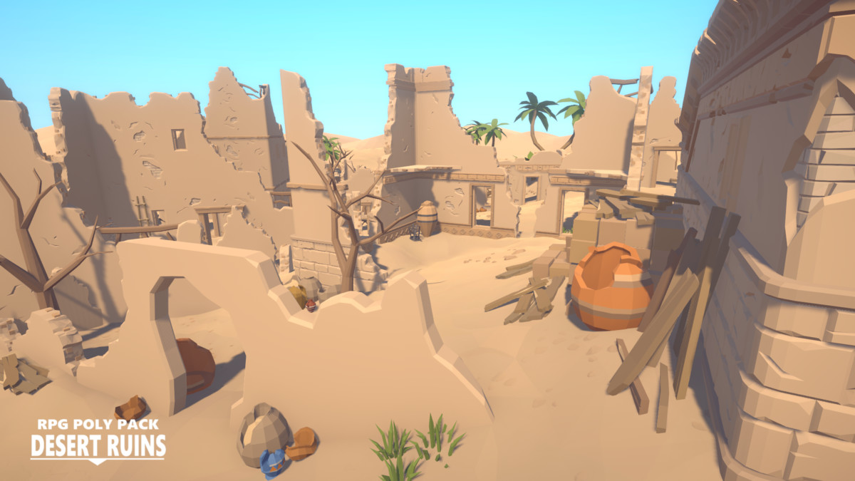 RPG Poly Pack - Desert Ruins
