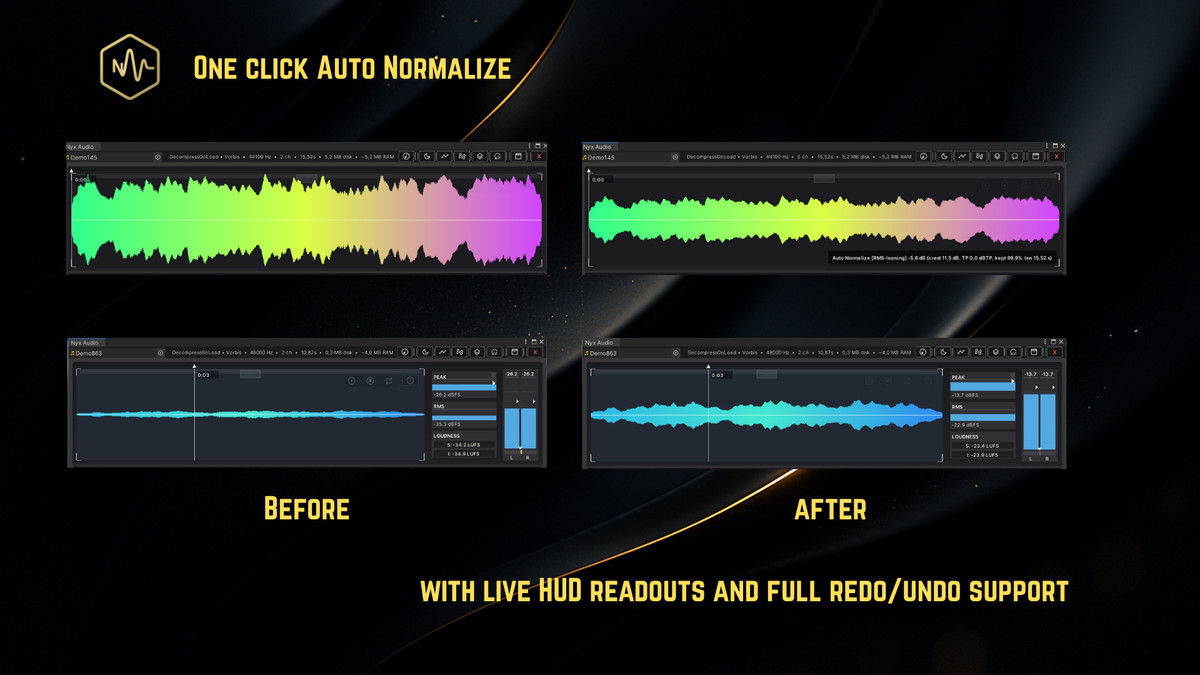 NyxAudio Waveform Editor