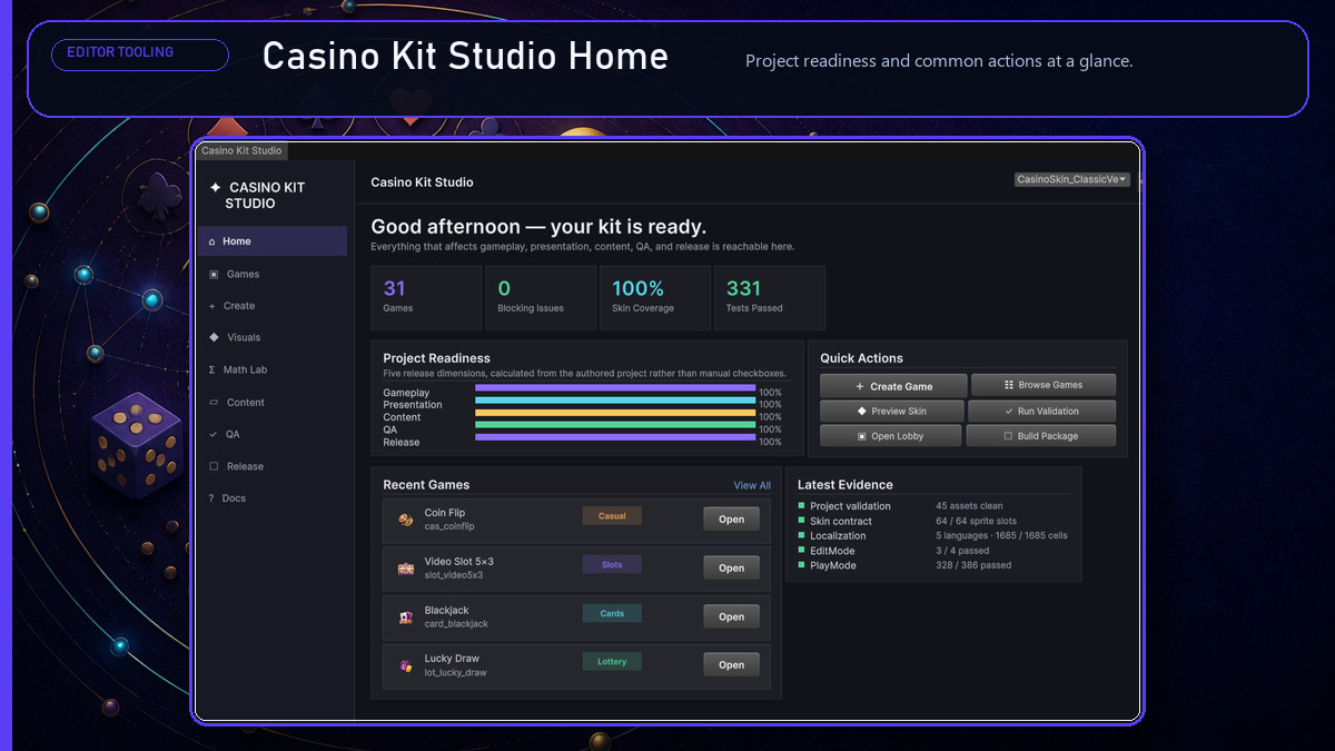Complete Casino Kit - 31 Games, Meta Systems & Editor Tools
