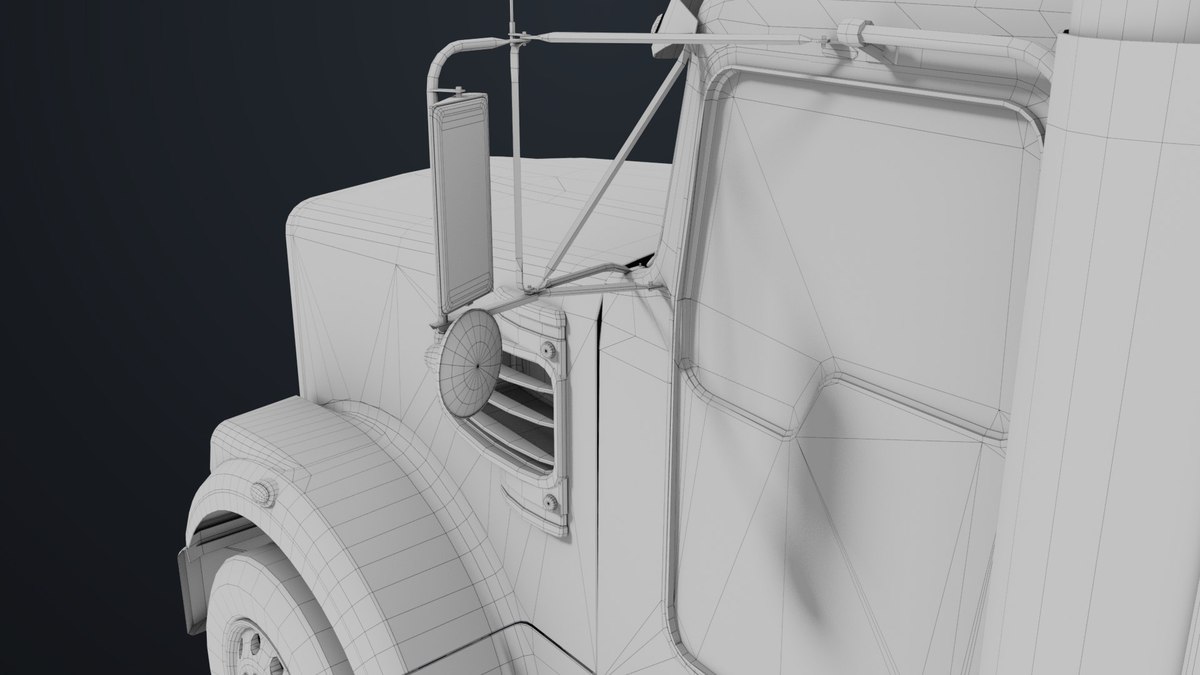 Heavy Truck Chassis 07 Cyan and Grey URP HDRP Textures