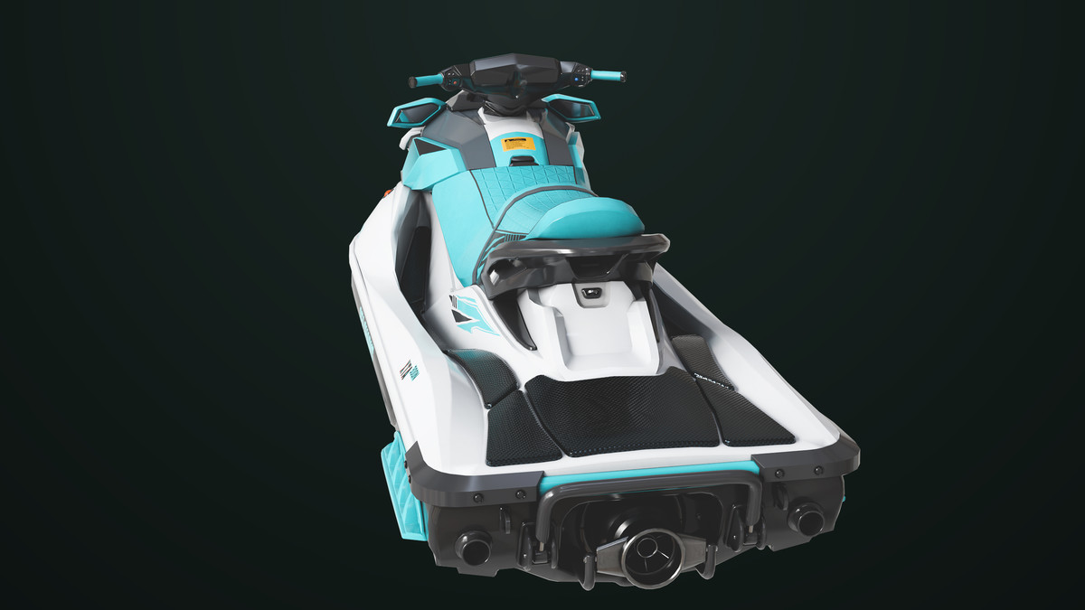 Jet Ski 02 White HDRP URP Textures