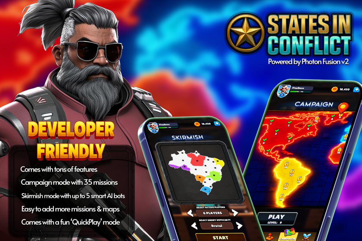 States in Conflict – State.io Multiplayer Strategy (Photon Fusion 2)