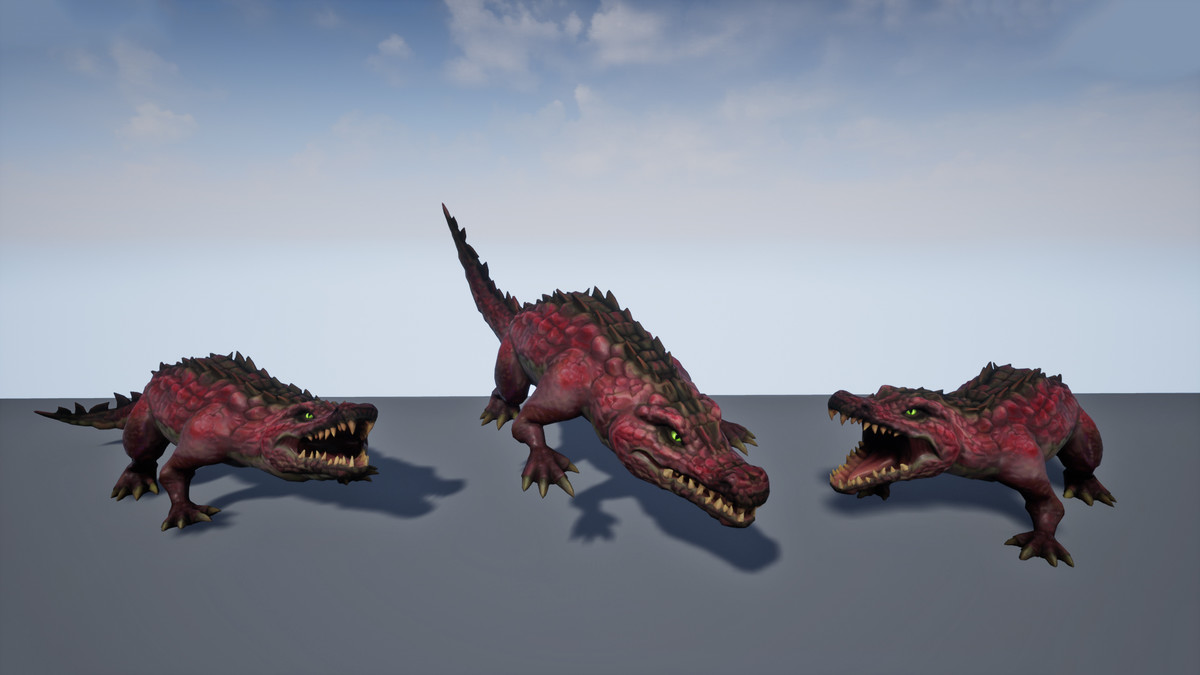 Stylized Fantasy Crocodile