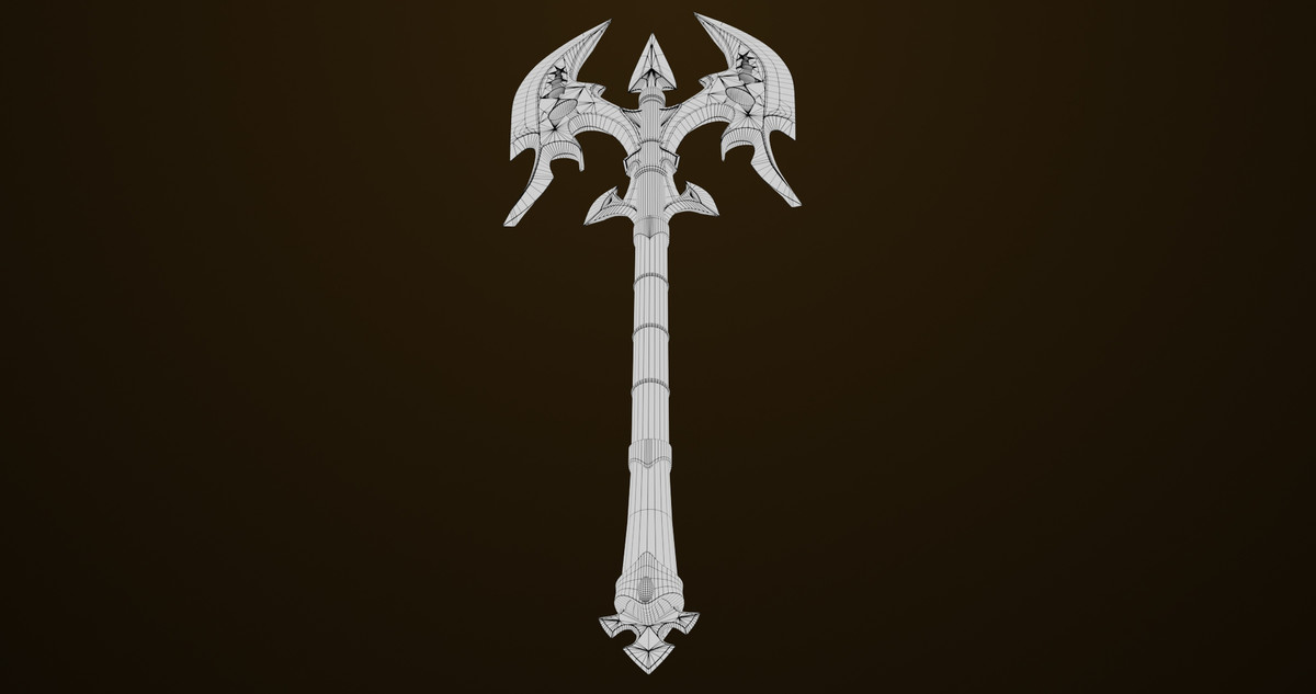 Battle Axe 01 URP HDRP Textures