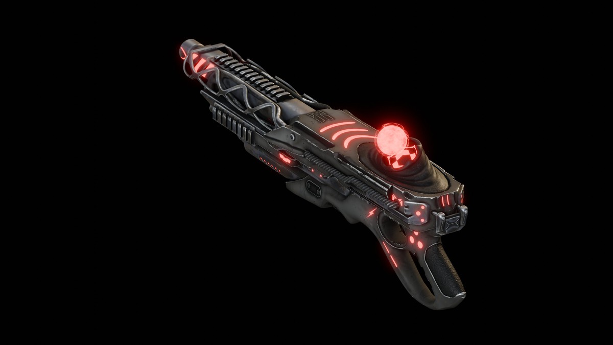 Sci-Fi Weapons - Neon SciFi Shotguns / Scatterguns with 5 Skins per Weapon