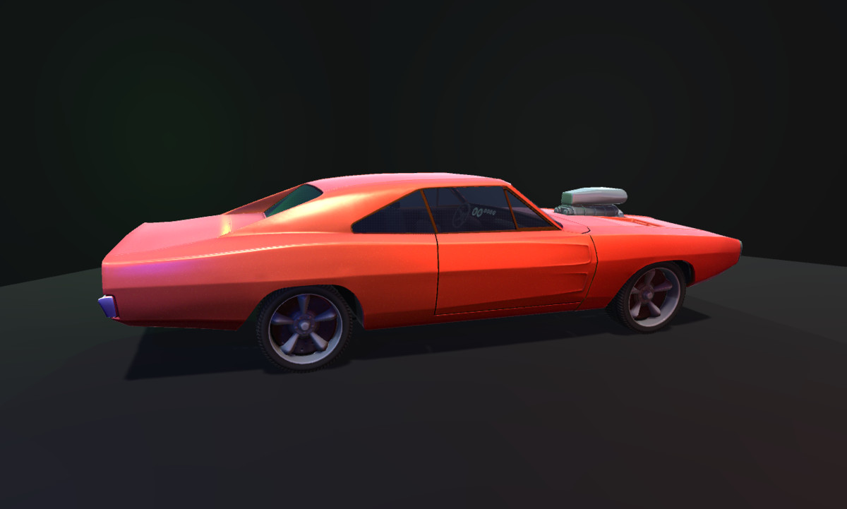 Car paintwork shader + lowpoly model car