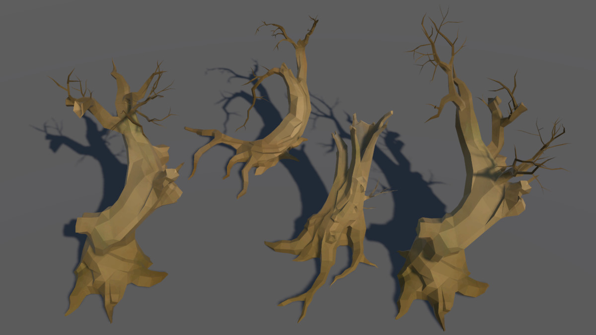 LowPoly Nature DeadTree