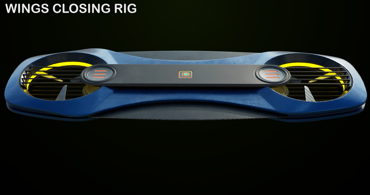 Sci Fi Hoverboard 02 URP HDRP Textures